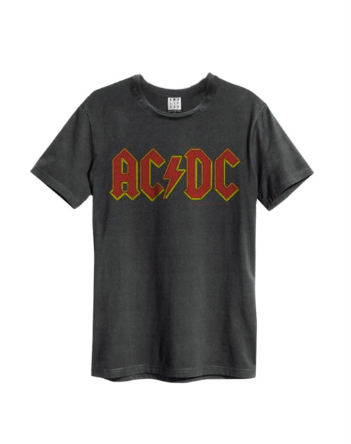 AC/DC Logo Amplified Vintage Charcoal