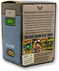 Load image into Gallery viewer, Escape from Flat Earth: A Narrative-Creating Card Game for 1-6 Fans of sci-fi who Should Know Better Than to wear red

