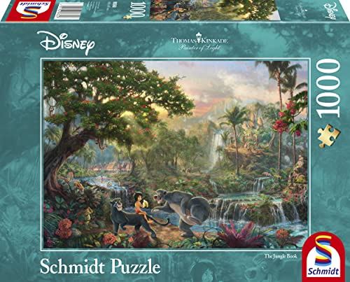 Disney - Disney The Jungle Book 1000Pc Jigsaw Puzzle (Thomas Kinkade) - Jigsaw Puzzle