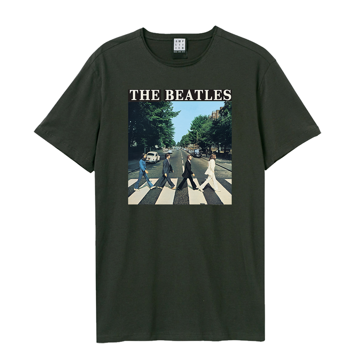 Beatles - Abbey Road Amplified Vintage Charcoal T Shirt Beatles - Abbey Road Amplified Vintage Charcoal T Shirt