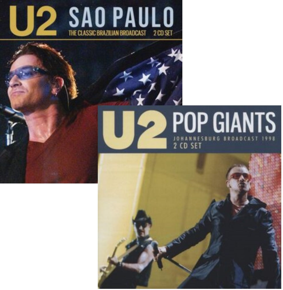 U2 - The Brazilian  &  johannesburg Broadcasts-  4 CD Bundle